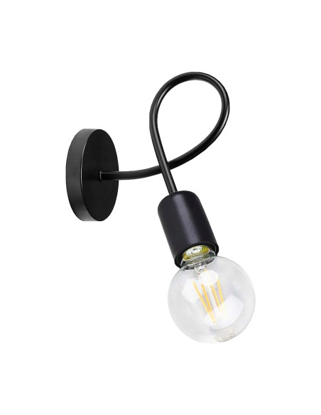 MALAGA kinkiet. moc max. 1x60W, E27, czarny