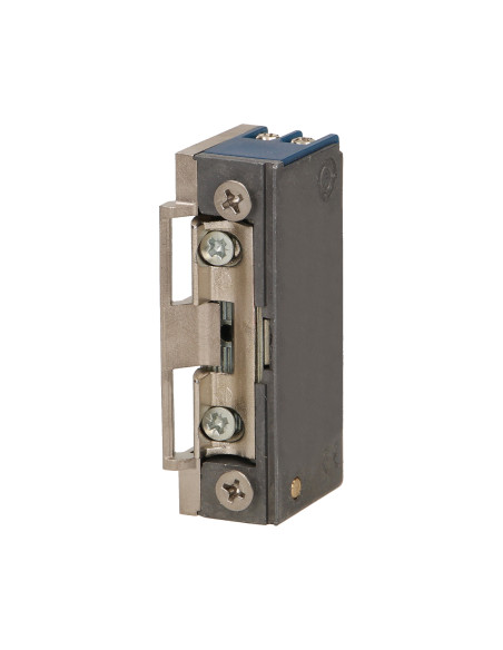 Elektrozaczep symetryczny z prowadnicą bez pamięci i blokady, MINI, NISKOPRĄDOWY 280mA dla 12VDC