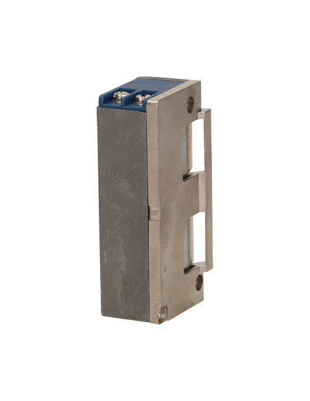 Elektrozaczep symetryczny z prowadnicą i blokadą, MINI, NISKOPRĄDOWY 280mA dla 12VDC