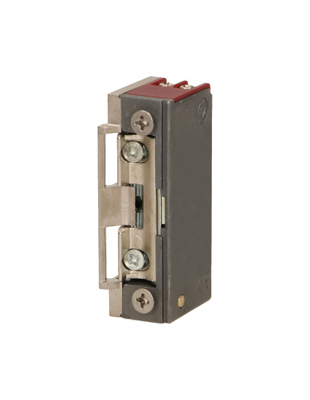 Elektrozaczep symetryczny z prowadnicą, rewersyjny, MINI, NISKOPRĄDOWY 280mA dla 12VDC