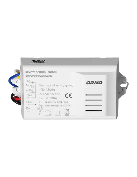 Bezprzewodowy 3-kanałowy sterownik oświetlenia z pilotem