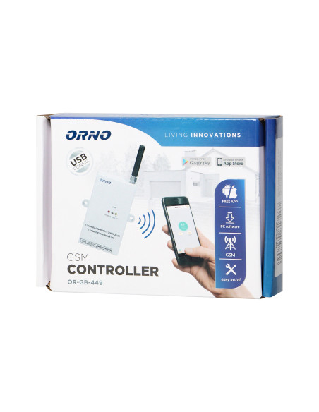 Kontroler GSM do sterowania bramą, z wejsciem USB