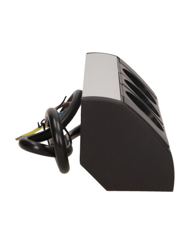 Gniazdo meblowe 3x2P+Z, schuko, czarno-srebrne