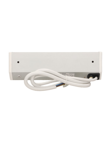 Gniazdo meblowe 2x2P+Z z wyłącznikiem, biało-srebrne