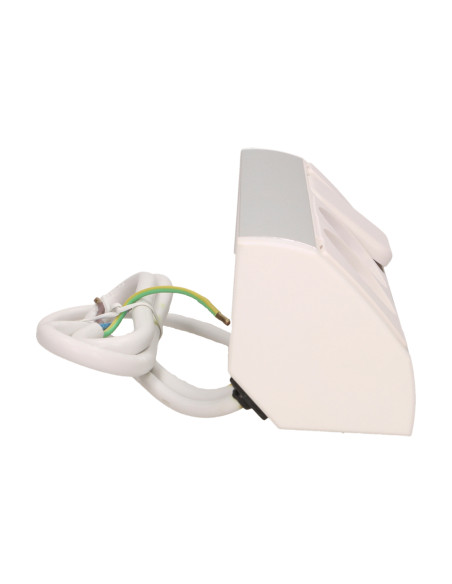 Gniazdo meblowe 2x2P+Z z wyłącznikiem, schuko, biało-srebrne