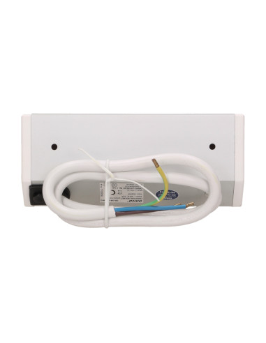 Gniazdo meblowe 2x2P+Z, biało-srebrne