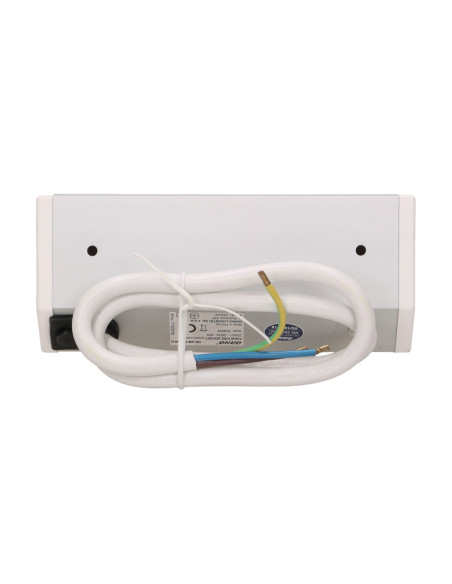 Gniazdo meblowe 2x2P+Z, biało-srebrne