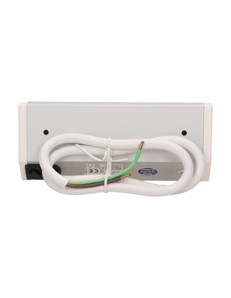 Gniazdo meblowe 2x2P+Z, schuko, biało-srebrne