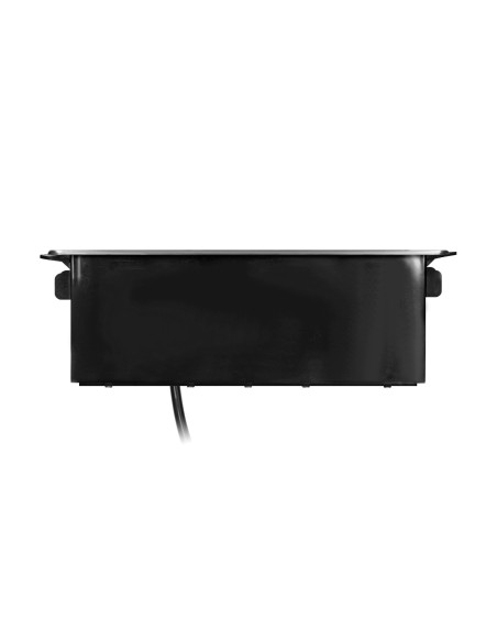  Gniazdo meblowe wysuwane z blatu z płaskim frezowanym rantem, ładowarką USB i przewodem 2m, 3 gniazda typ E, 2 x USB...