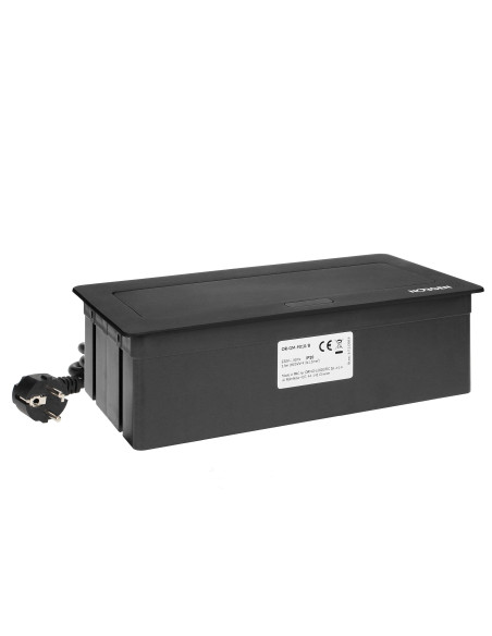  NOEN Kaseta meblowa wpuszczana w blat ze zintegrowaną ramką PCV na gniazda modułowe 3 x 45x45mm lub 6 x 22,5x45mm,...