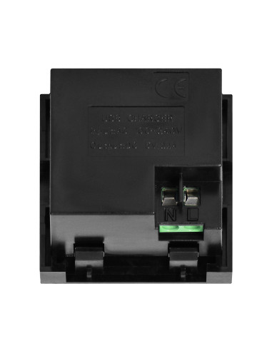 NOEN USB x 2, podwójny port modułowy 45x45mm z...