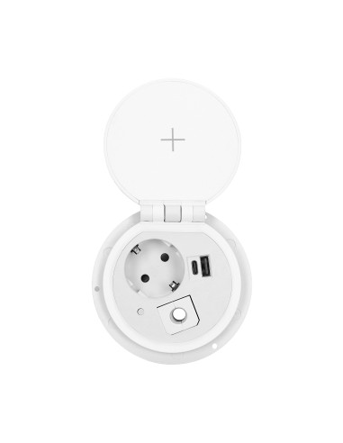  Gniazdo meblowe Ø8cm wpuszczane w blat z...