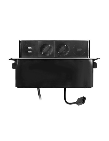  Gniazdo meblowe wysuwane z blatu z płaskim...