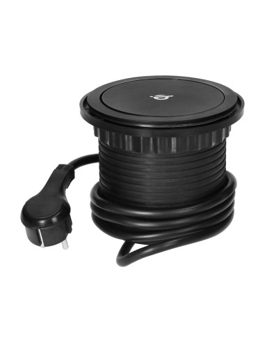  Gniazdo meblowe Ø10cm wysuwane z blatu z...