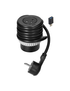 Gniazdo wpuszczane w blat 2P+Z z systemem EasyEject, USB...