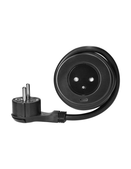 Gniazdo wpuszczane w blat 2P+Z z systemem EasyEject, USB 3.0, 1,5m + przejściówka do USB