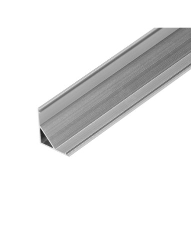 Profil aluminiowy do taśm LED, 2000 x 15,8 x 15,8 mm, kątowy, srebrny