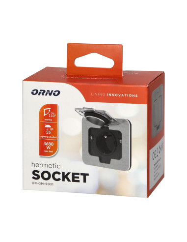 Hermetyczne gniazdo elektryczne kwadratowe,...