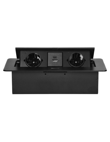  Gniazdo meblowe wpuszczane w blat z płaskim...