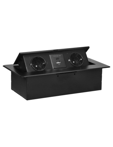  Gniazdo meblowe wpuszczane w blat z płaskim...