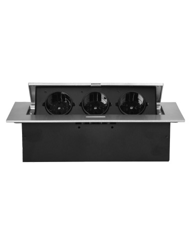 Gniazdo meblowe wpuszczane w blat z płaskim...