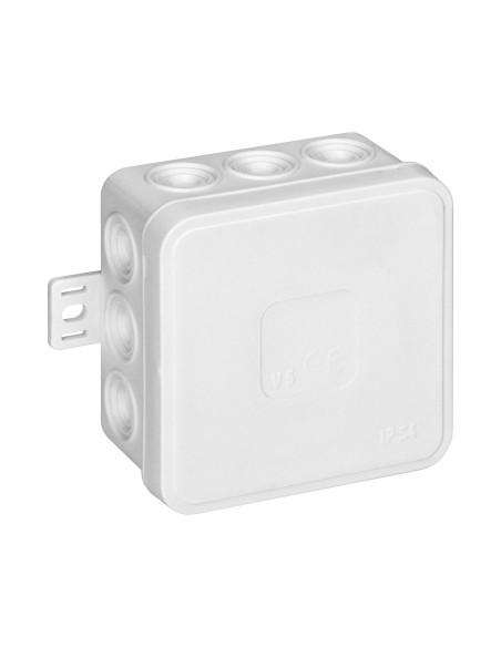 Puszka n/t CLICK, IP54, 12 przepustów, 75x75x41mm, biała