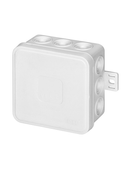 Puszka n/t CLICK, IP54, 12 przepustów, 75x75x41mm, biała