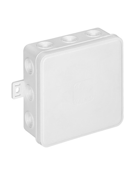 Puszka n/t CLICK, IP54, 12 przepustów, 100x100x41mm, biała