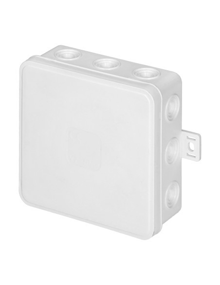 Puszka n/t CLICK, IP54, 12 przepustów, 100x100x41mm, biała