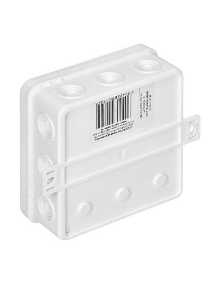 Puszka n/t CLICK, IP54, 12 przepustów, 100x100x41mm, biała
