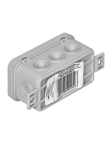 Puszka n/t CLICK, IP54, 8 przepustów, 80x45x41mm, szara