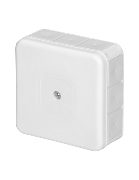 Puszka n/t PRO, IP55, 400V, 12 przepustów, 85x85x37mm, biała
