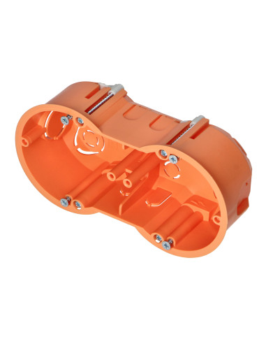 Puszka podtynkowa 60 mm płytka dwukrotna do G/K