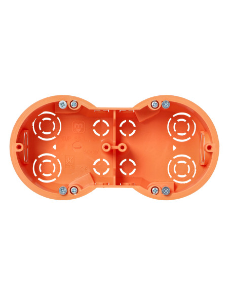 Puszka p/t 60 mm płytka dwukrotna do G/K, 70 sztuk