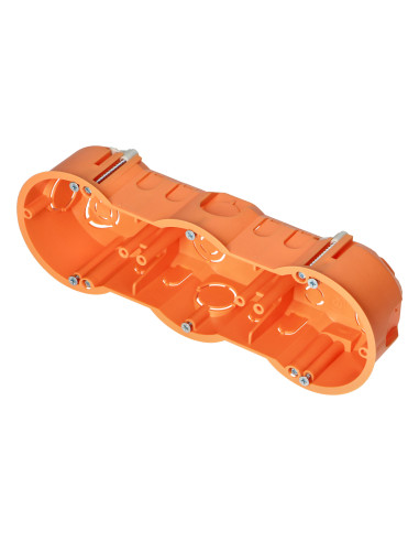 Puszka p/t 60 mm płytka trzykrotna do G/K, 80 szt