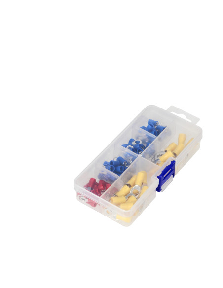 Zestaw końcówek kablowych, oczkowych 120 szt.