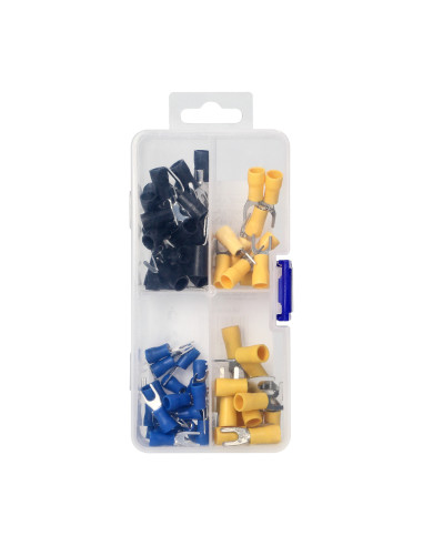 Zestaw końcówek kablowych, widełkowych 95 szt.