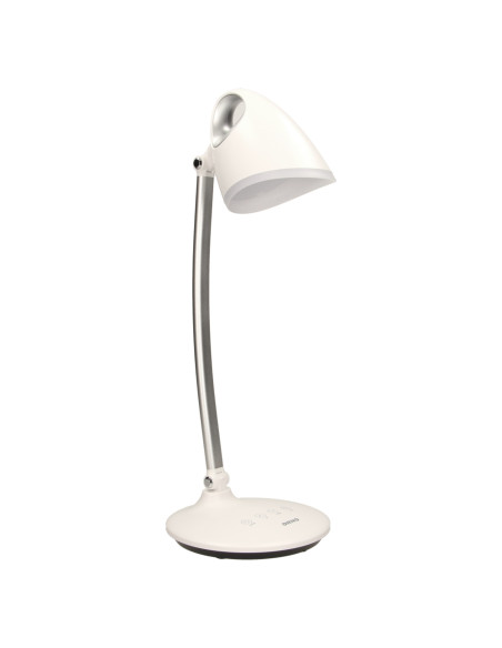 KALCYT LED 6W, lampka biurkowa, 200lm, 4000K, wyłącznik czasowy, biała