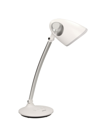 KALCYT LED 6W, lampka biurkowa, 200lm, 4000K, wyłącznik czasowy, biała