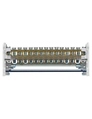 Blok rozdzielczy 2-rzędowy, 15 przewodów