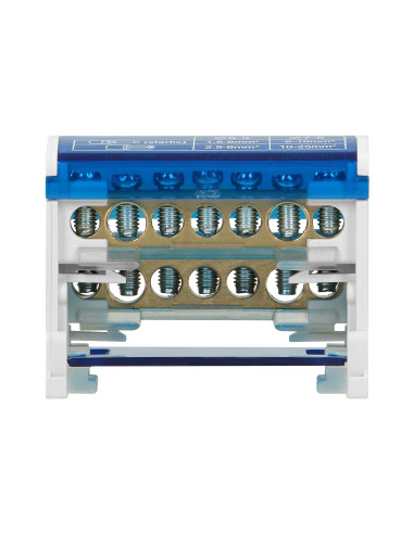 Blok rozdzielczy 2-rzędowy, 7 przewodów