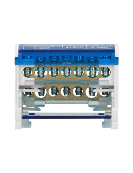 Blok rozdzielczy 2-rzędowy, 7 przewodów