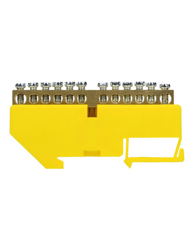 Listwa zaciskowa PE, na szynę TH35, 12...