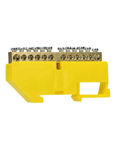 Listwa zaciskowa PE, na szynę TH35, 12...