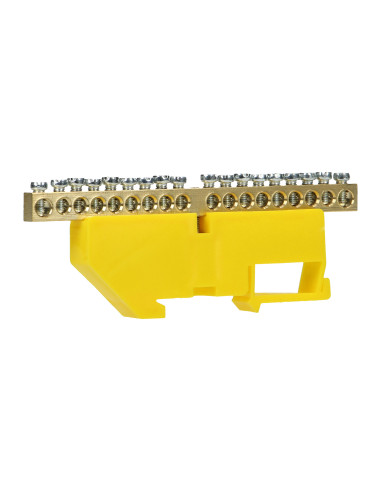 Listwa zaciskowa PE, na szynę TH35, 18...