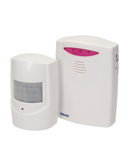 Czujnik ruchu z sygnalizacją bezprzewodową, IP44, 120m, learning system, bateryjny