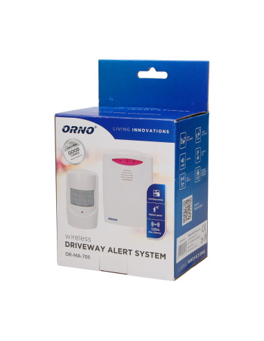 Czujnik ruchu z sygnalizacją bezprzewodową,...