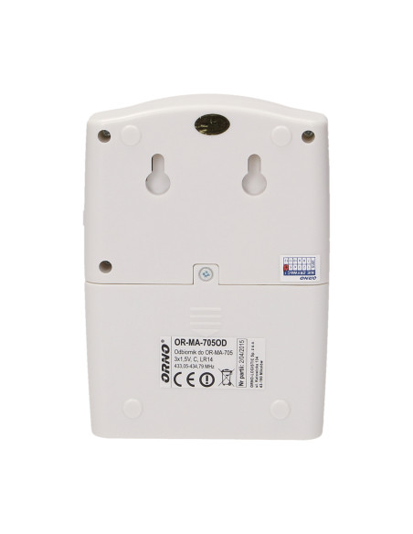 Czujnik ruchu z sygnalizacją bezprzewodową, IP44, 120m, learning system, bateryjny