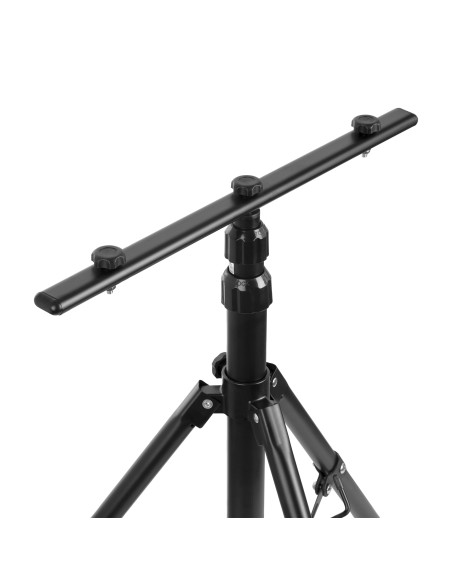 Statyw podwójny do naświetlaczy LED, czarny