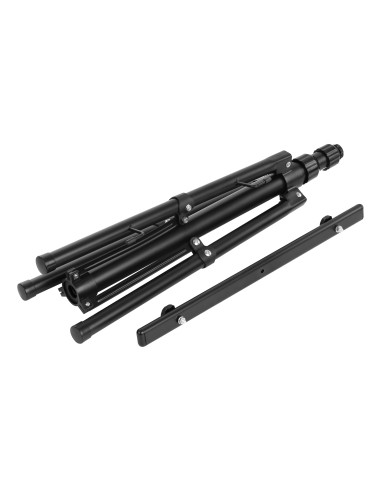 Statyw podwójny do naświetlaczy LED, czarny